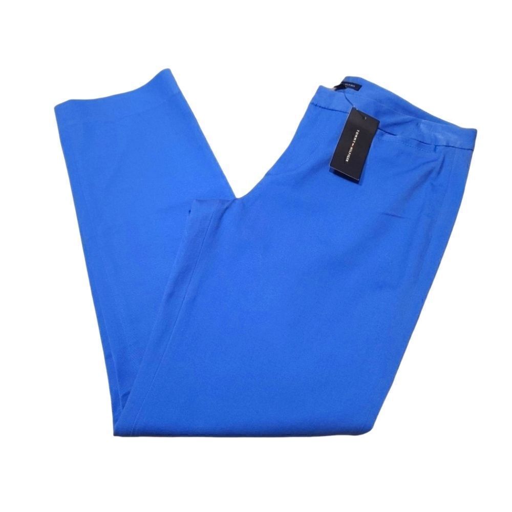 Tommy Hilfiger Madison Stretch Slim Bright Blue Ankle Pants Size 6 NWT